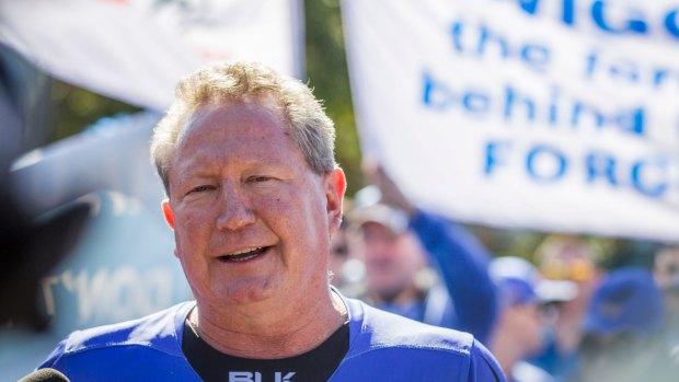 Andrew Forrest will bankroll a new rugby competition.