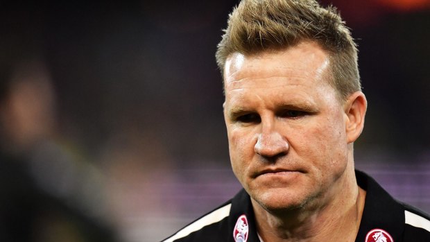 Pressure: Nathan Buckley is one of a number of coaches across the codes who is likely to feel the heat in 2017. 