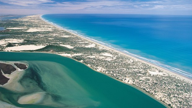 Murray Mouth: River Murray meets the Southern Ocean.
