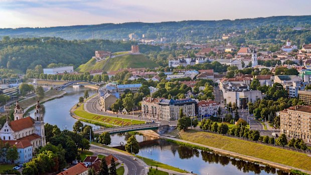 The picturesque old town of Vilnius.