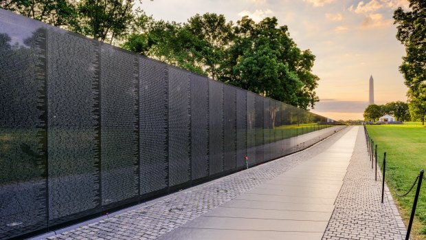 The Vietnam Veterans Memorial in Washington DC. 