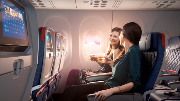Seats in Delta Comfort+ feature more legroom and recline further than standard economy seats.