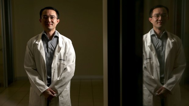 Neurosurgeon Michael Wong, seven months after the attack at the Western Hospital. 