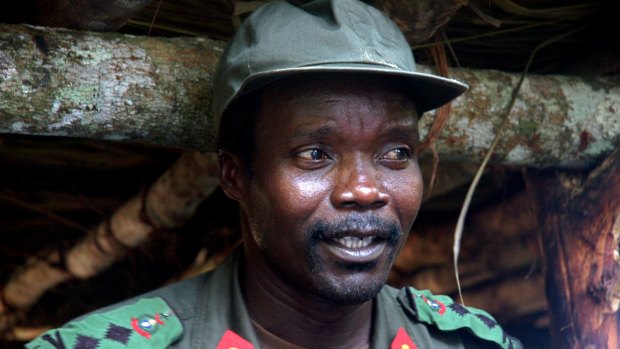 Joseph Kony, leader of the Lord's Resistance Army, in Congo in 2006. 