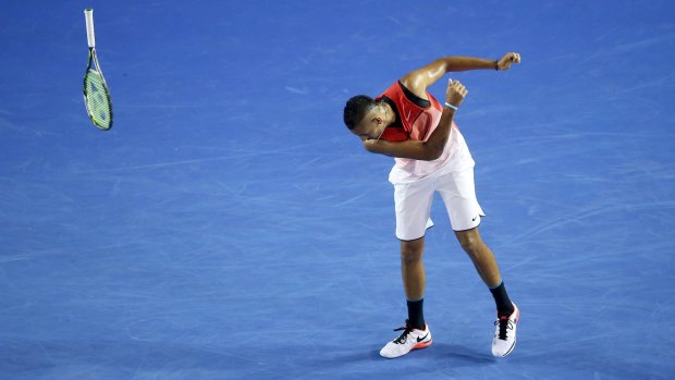 Seeking help: Nick Kyrgios is hoping to overcome his on-court anger issues.