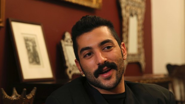 Hamed Sinno, lead singer and songwriter of the Lebanese group Mashrou' Leila.