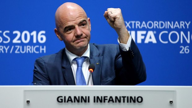 Elected: FIFA President Gianni Infantino is now in charge of the world's most popular sport. 