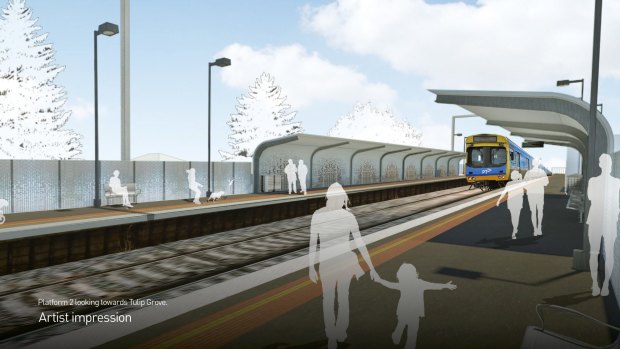 An artist's impression of Southland Station. 
