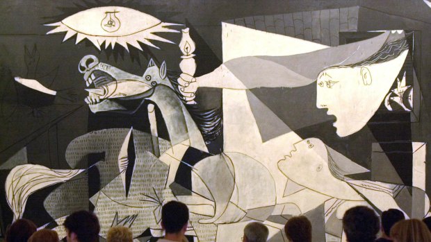 Foreign air forces: Pablo Picasso's world famous painting "Guernica" depicts the German bombing of this small Basque town during the Spanish Civil War.  