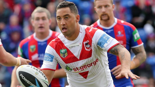 Firing up. Benji Marshall says the Dragons are improving in attack.