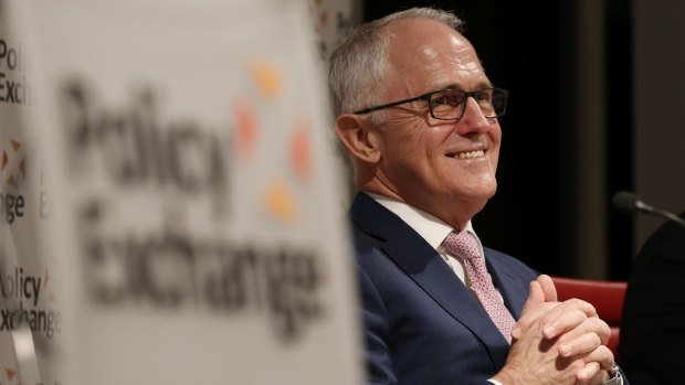 Prime Minister Malcolm Turnbull delivered a rebuke to Coalition conservatives during his trip to London. 