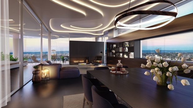 An artist's impression of the Lumiere development in South Perth.