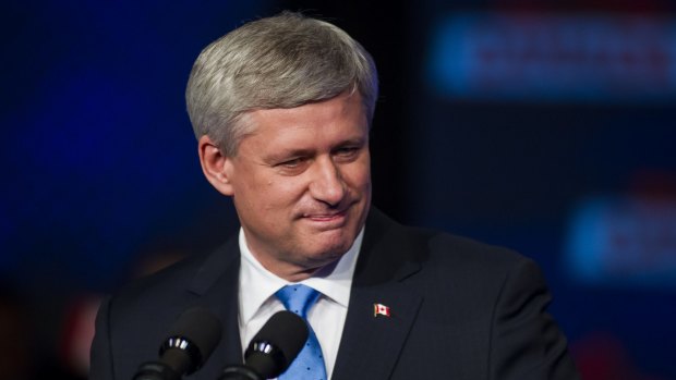 Stephen Harper, the defeated Canadian Conservative prime minister.