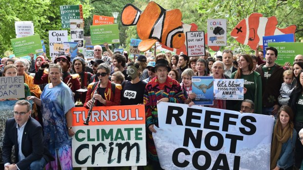The Adani plan to build a coal mine in the Galilee Basin and feed coal through Abbot Point continues to draw regular protests.