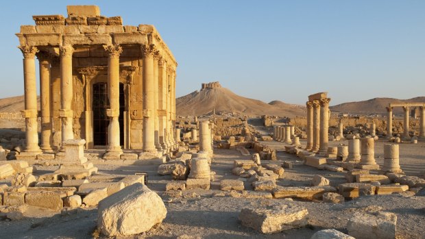 Just about every ancient attraction in Syria has sustained damage. Palmyra, shown here before the war, have been devastated.