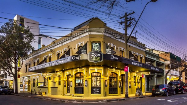 Dove & Olive Hotel in Surry Hills being sold by the Good Beer Group.