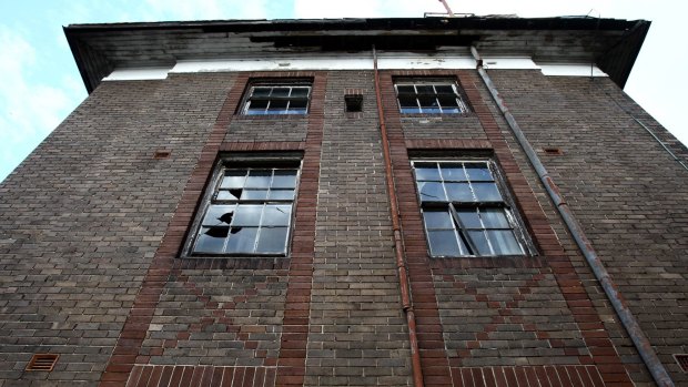 A derelict Bureau of Meteorology building soon to be handed to the Education department for renovation.