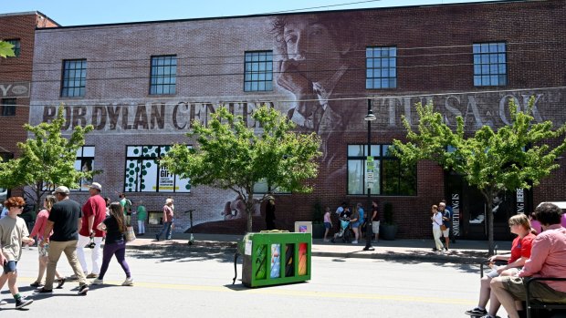 The new Bob Dylan Centre is an old paper warehouse in Tulsa's developing Arts District.