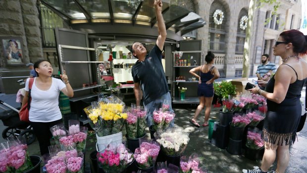 Florist Tony Scaltriti had his busiest week all year selling flowers.