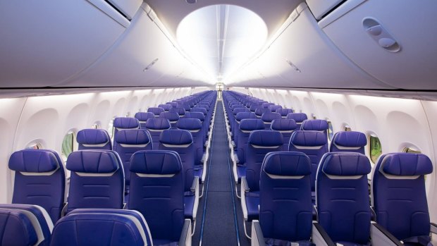 Southwest Airlines interior.