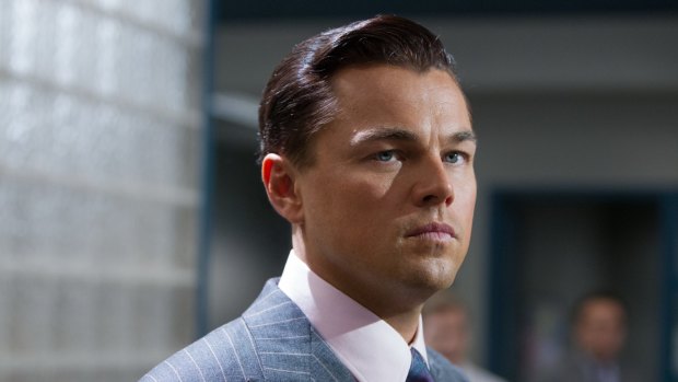 Leonardo DiCaprio in <i>The Wolf of Wall Street</i>.