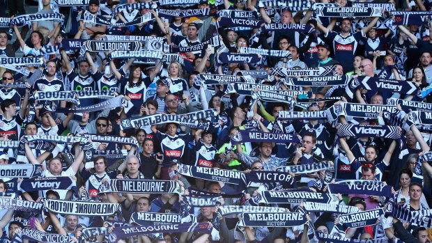 Unhappy: Melbourne Victory fans have been annoyed by the FFA's treatment of supporter groups.