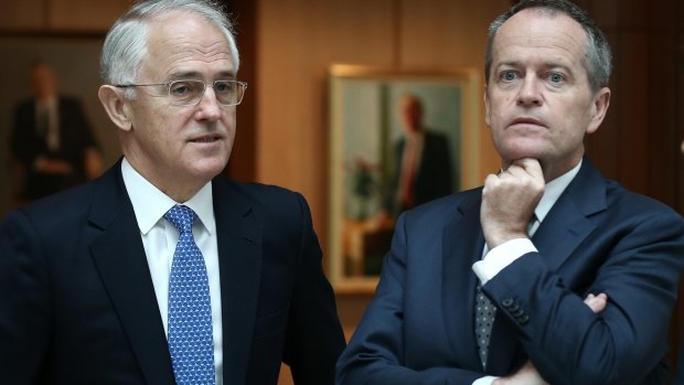 Prime Minister Malcolm Turnbull and Opposition Leader Bill Shorten are at odds over free trade.