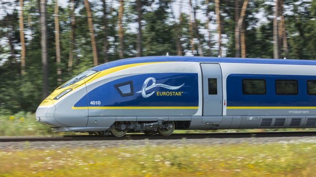Fast times: One of Eurostar's new, hi-tech e320 trains. 

