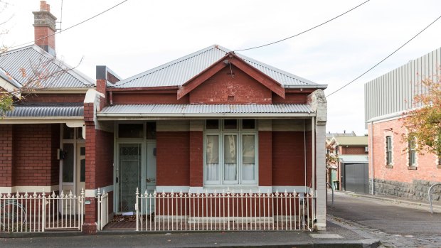 The house in Greeves Street. 