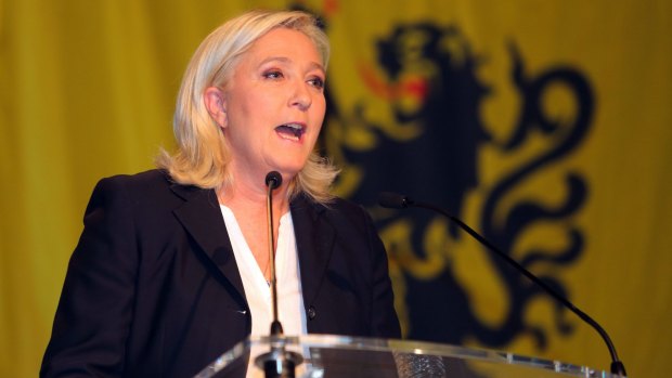 "Magnificent" result: National Front president Marine Le Pen.