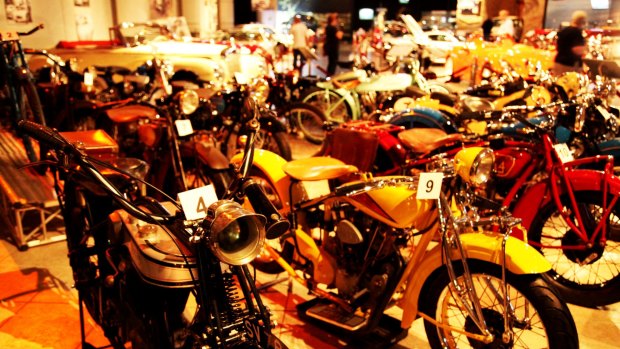 Part of the late king's motorbike collection.