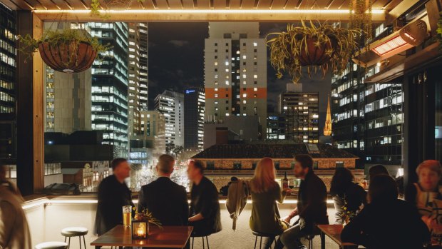 Bomba Rooftop Bar in Melbourne.