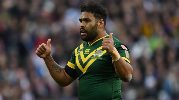 Injured: Sam Thaiday has a suspected fractured eye socket that will rule him out for the Four Nations final.