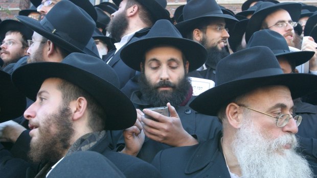 More than 1,000 Chabad-Lubavitch rabbis meet in New York in 2004.