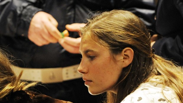 Amanda Knox in court in Perugia, Italy, in 2009.