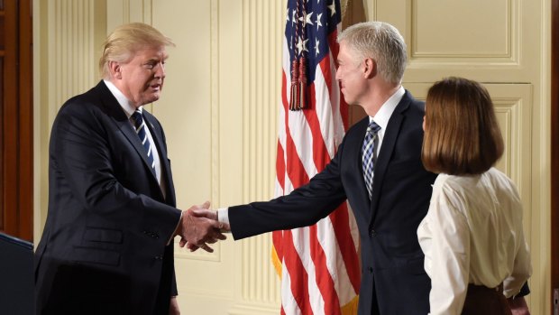 President Donald Trump announces 10th US Circuit Court of Appeals Judge Neil Gorsuch as his choice for Supreme Court Justice on Tuesday.