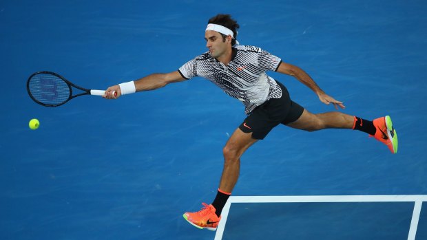Roger Federer overcame a slow start to reach the quarter-finals.