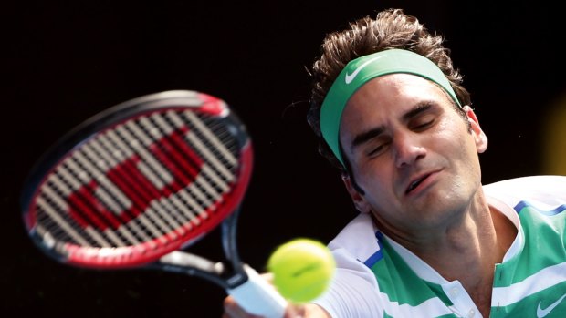 Roger Federer recorded his 80th singles win at the Australian Open.