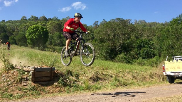 Mountain biker Andrew Wilson said it's great excercise, a bit of an Adrenalin rush, and also a good way to get into nature..