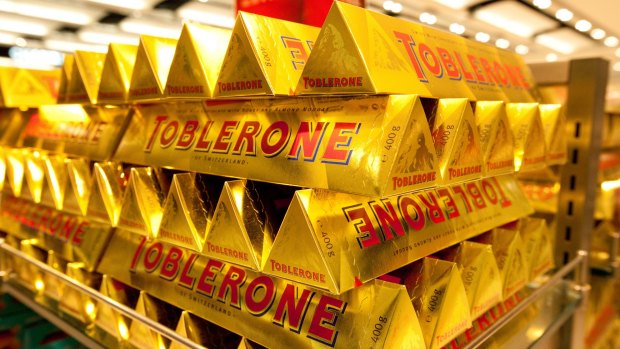 Toblerone: Available at airports universally.