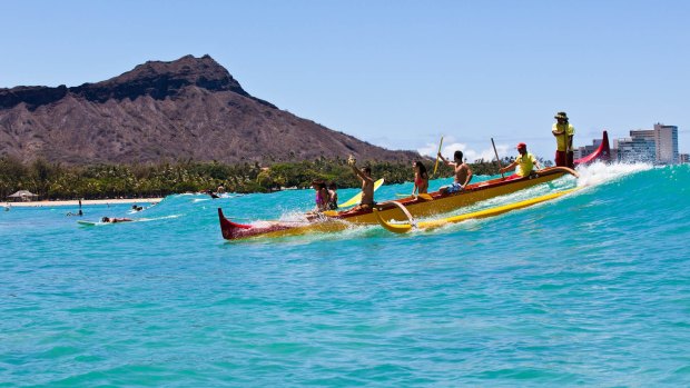 Waikiki canoe.