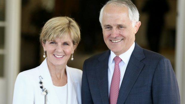 Foreign Affairs Minister Julie Bishop and Prime Minister Malcolm Turnbull.