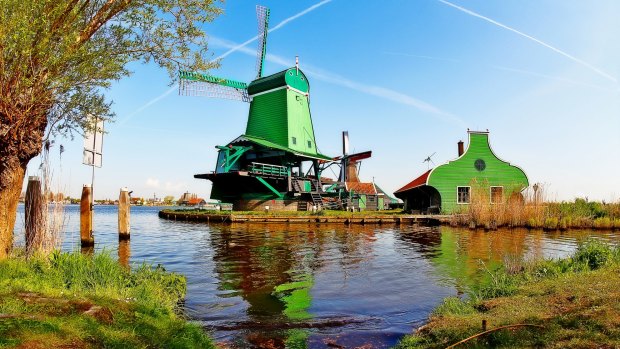 The village of Zaanse Schans is about 15 kilometres from Amsterdam.