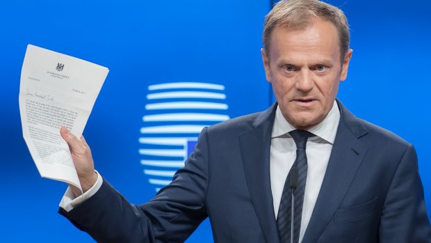 European Council president Donald Tusk.  