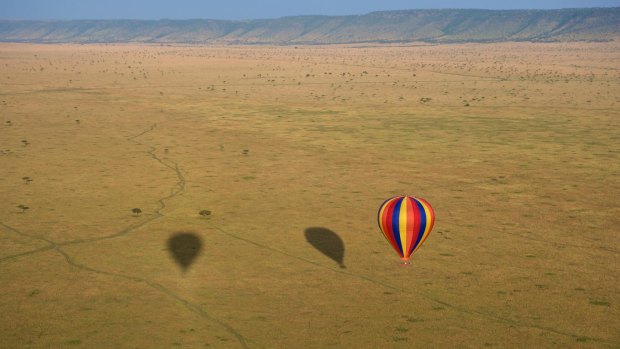 How's the serenity? Ballooning over the Masai Mara.