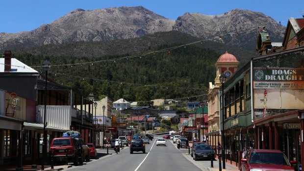 Queenstown is the largest town on Tasmania's west coast. 