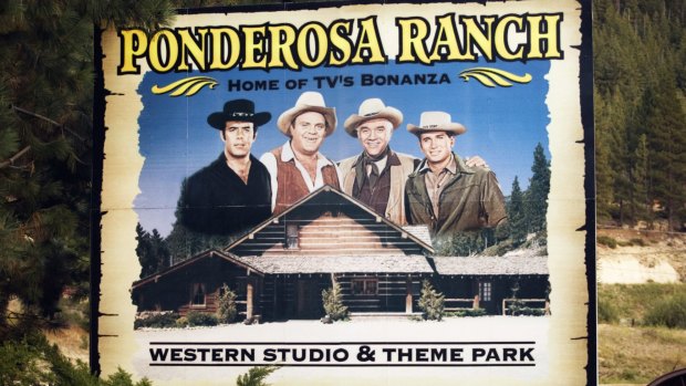 Ponderosa Ranch sign.