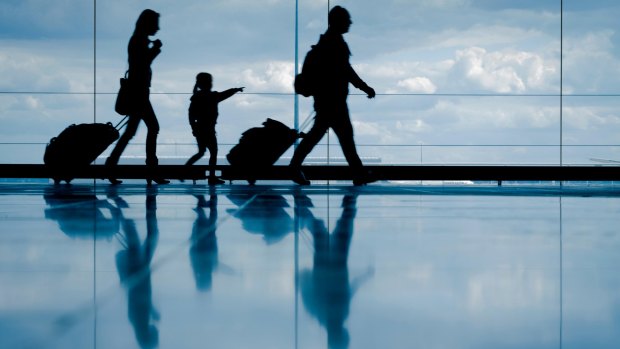 Young families may not travel as much, but frequent flyer points can be a big help when they do.