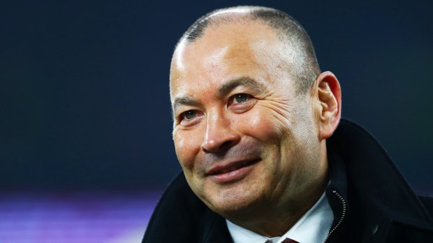 Winner's grin: Eddie Jones has made a great start to his time with England.