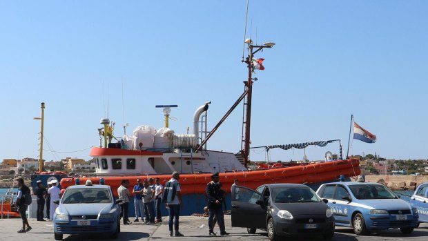 Italian authorities allege the Iuventa crew took on migrants directly from smugglers' boats near Libya's coast.